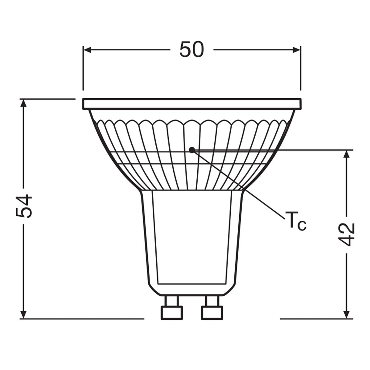 Pack de 3 Bombillas LED Reflectoras GU10 4.3W 4000K 36º Osram Transparente-2