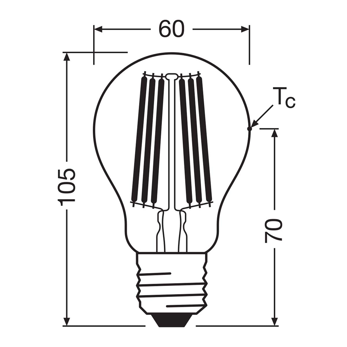 Pack de 3 Bombillas Estándar Cristal Filamento 7,2W 4000K E27 (Efic. Energética A) Transparente-2