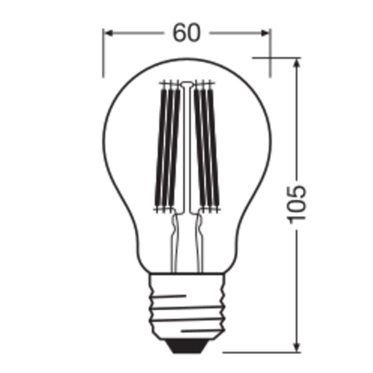 Pack de 3 Bombillas Estándar Cristal Filamento 7,2W 2700K E27 (Efic. Energética A) Transparente-2