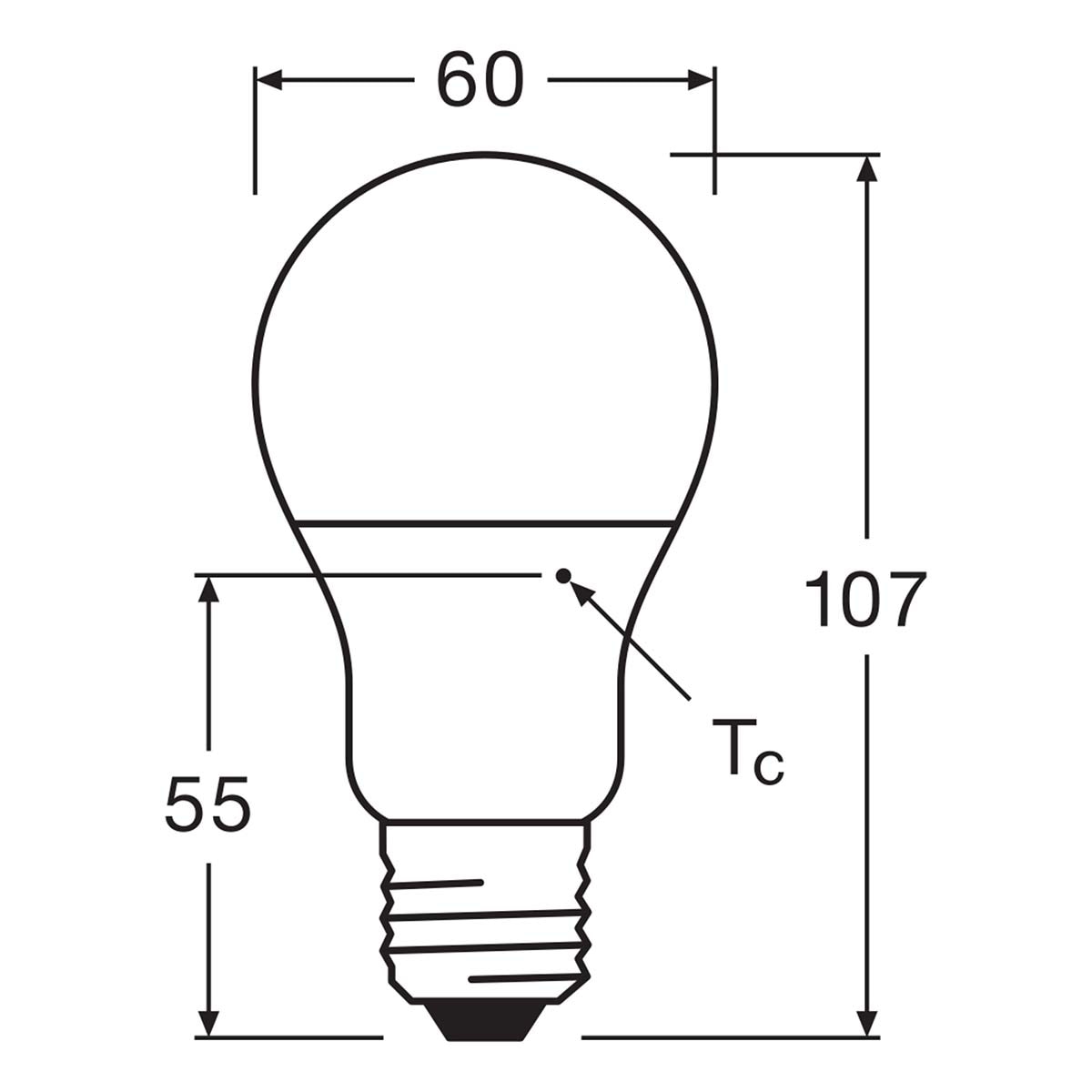 Pack de 3 Lâmpadas LED Padrão E27 8,5W Luz Morna Osram Branco-2