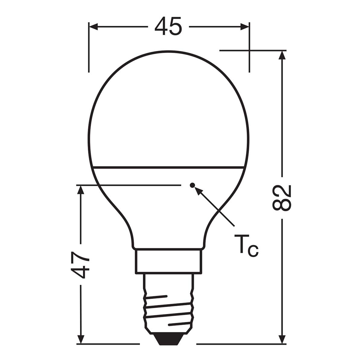 Pack de 3 lâmpadas LED esféricas E14 4,9W Luz Neutra Osram Branco-2