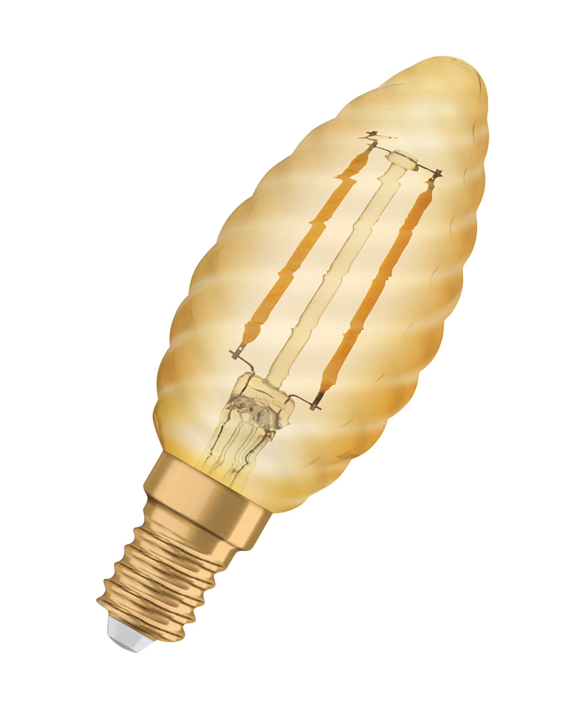 Imagen 0 de Bombilla LED Vela 2.5W 2400K Oro  E14