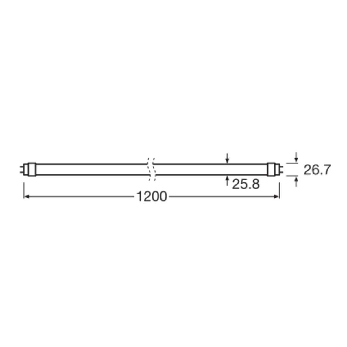 Tubo LED 15W 120cm 6500K Blanco-3