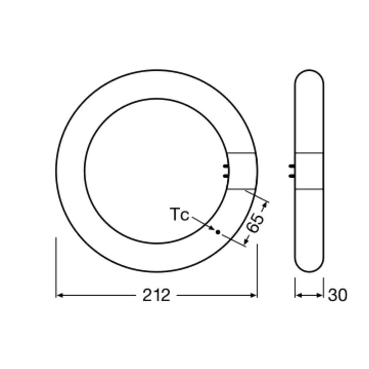 Tubo LED Circular 11W 6500K Branco-3
