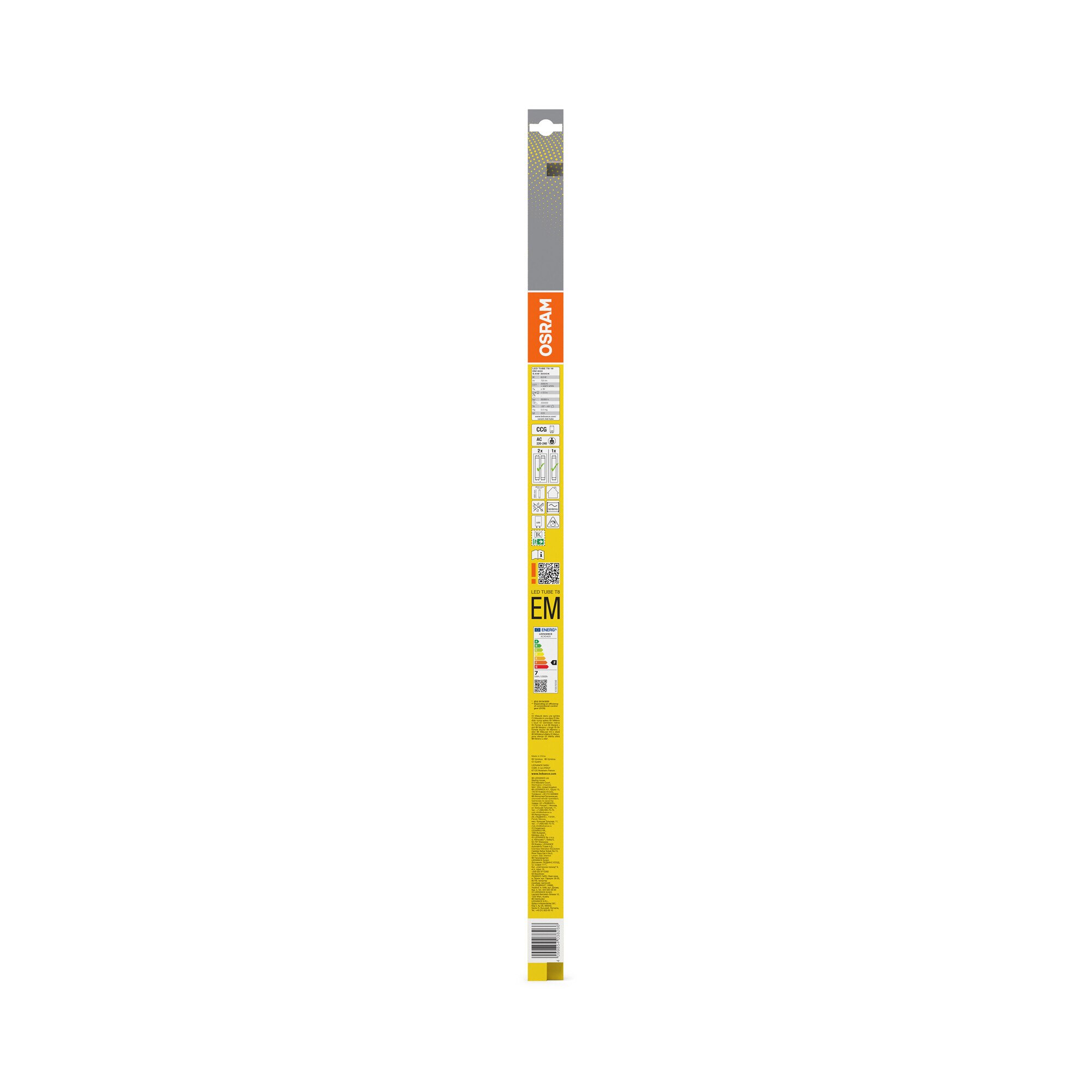 Tubo LED 6,6W 60cm 3000K Blanco-5