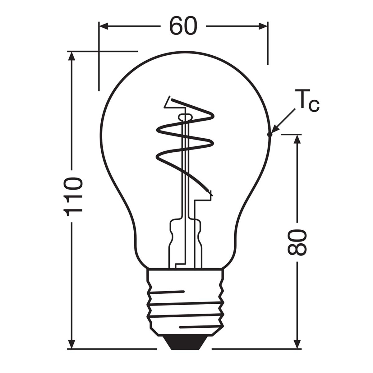 Bombilla LED Vintage Espiral E27 4,9W 2700K Dorado-2
