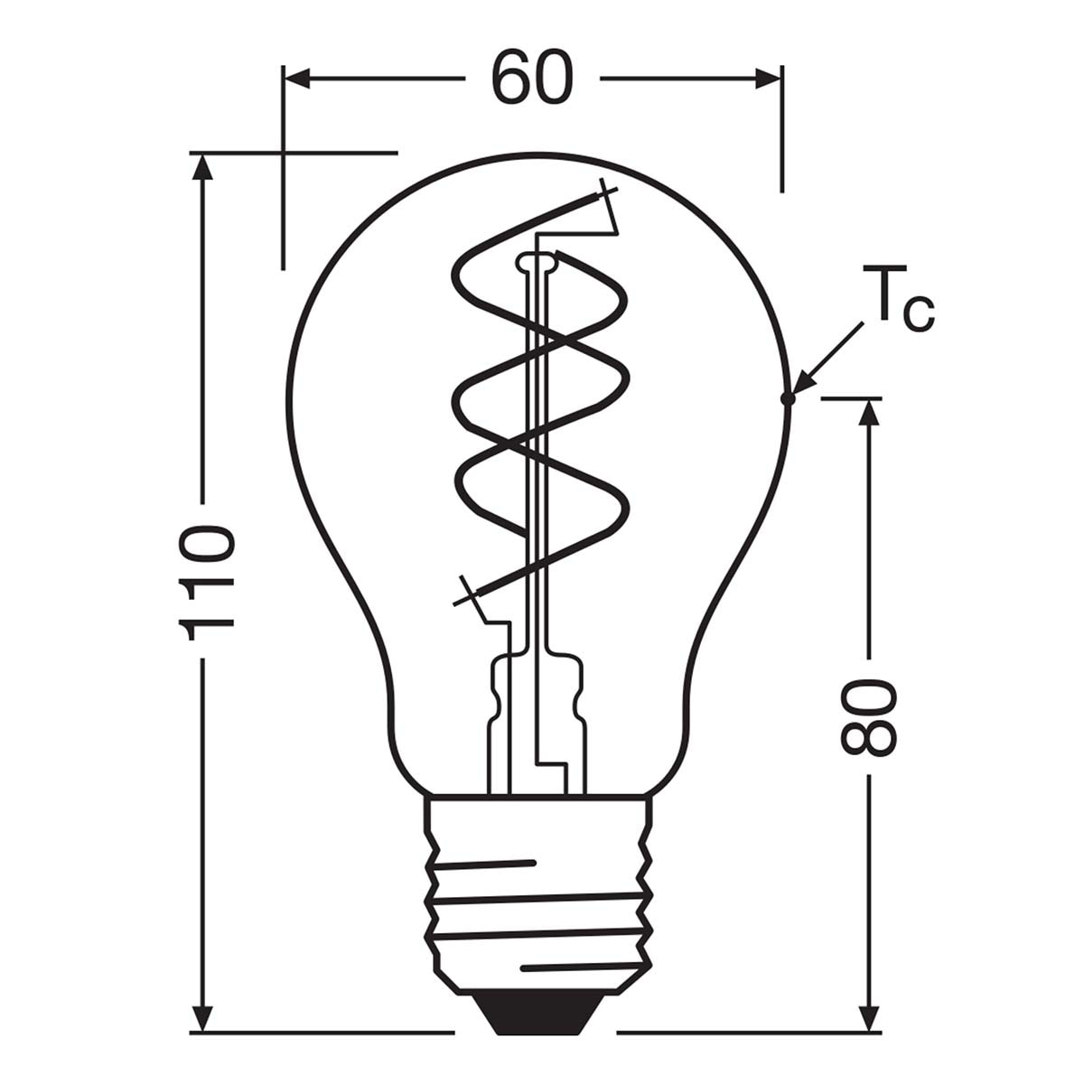 Bombilla LED Vintage Espiral 8W E27 2700K Dorado-3