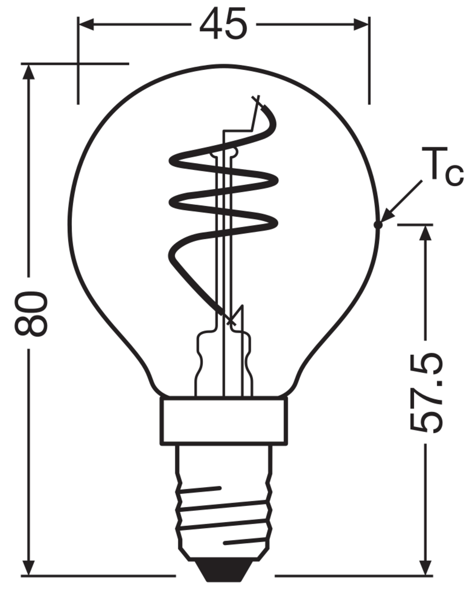 Bombilla LED Vintage Espiral 4,9W E14 2200K Dorado-3