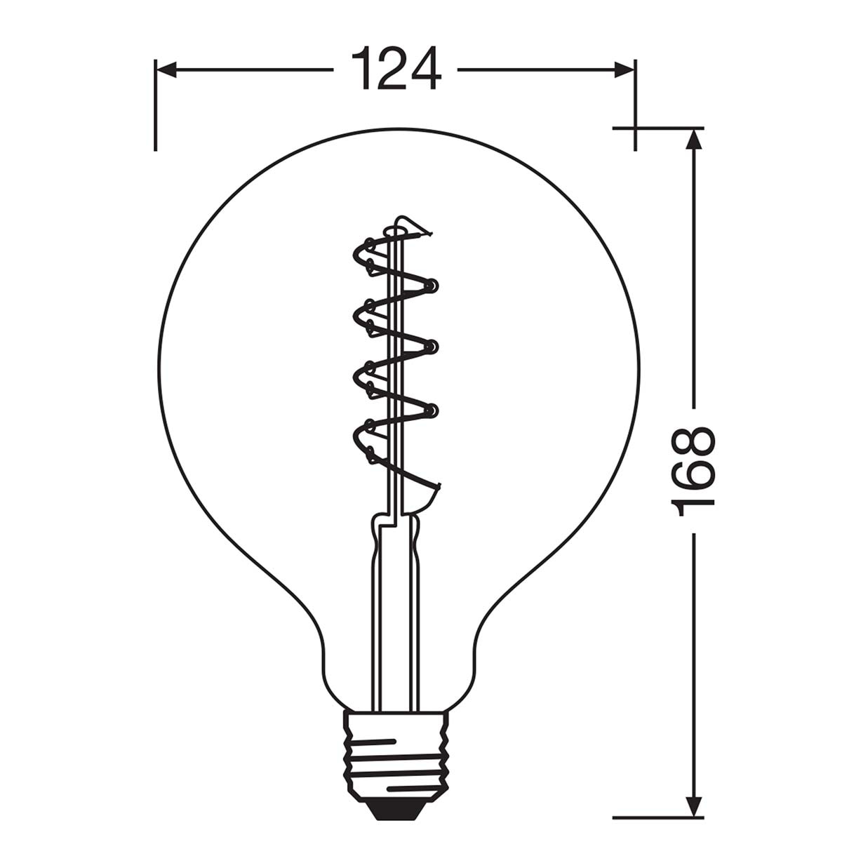 Bombilla LED Globe 4W E27 2000K Transparente-3