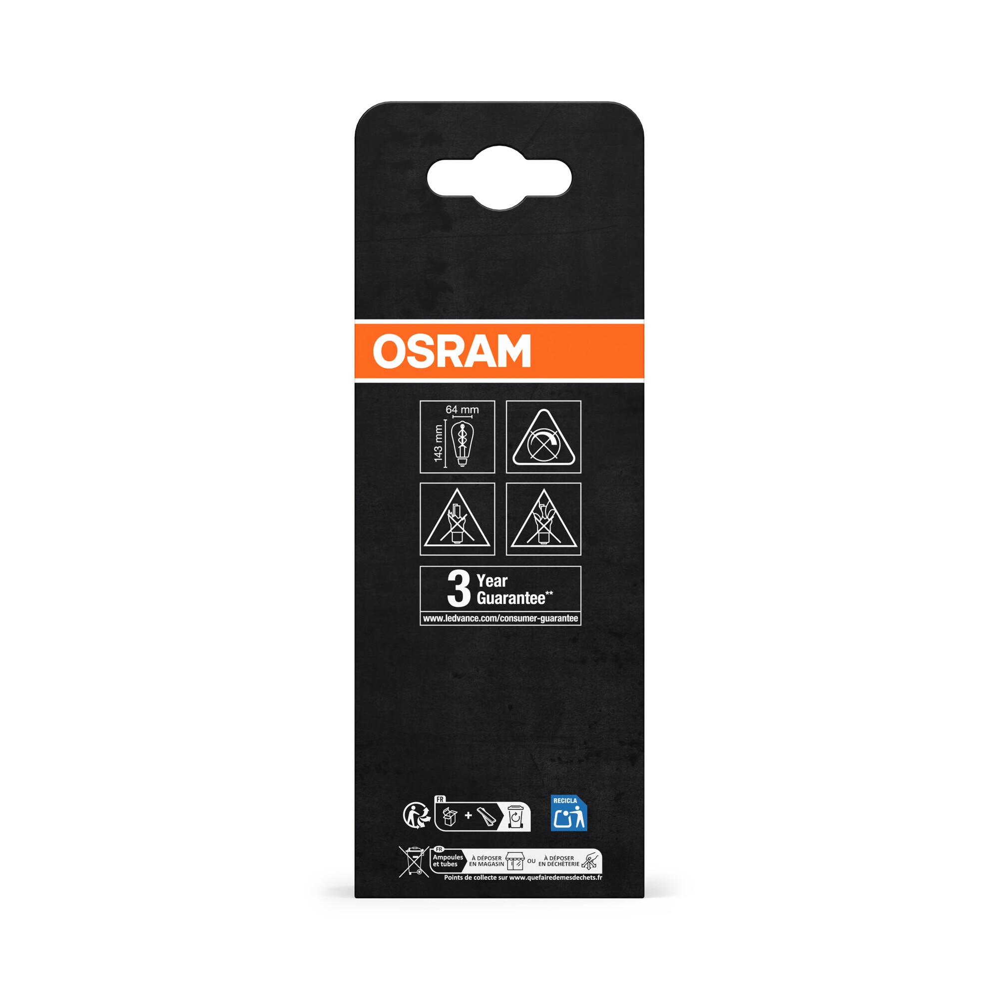 Bombilla LED  Edison 4W 1800K Ahumado E27 Ahumado-4