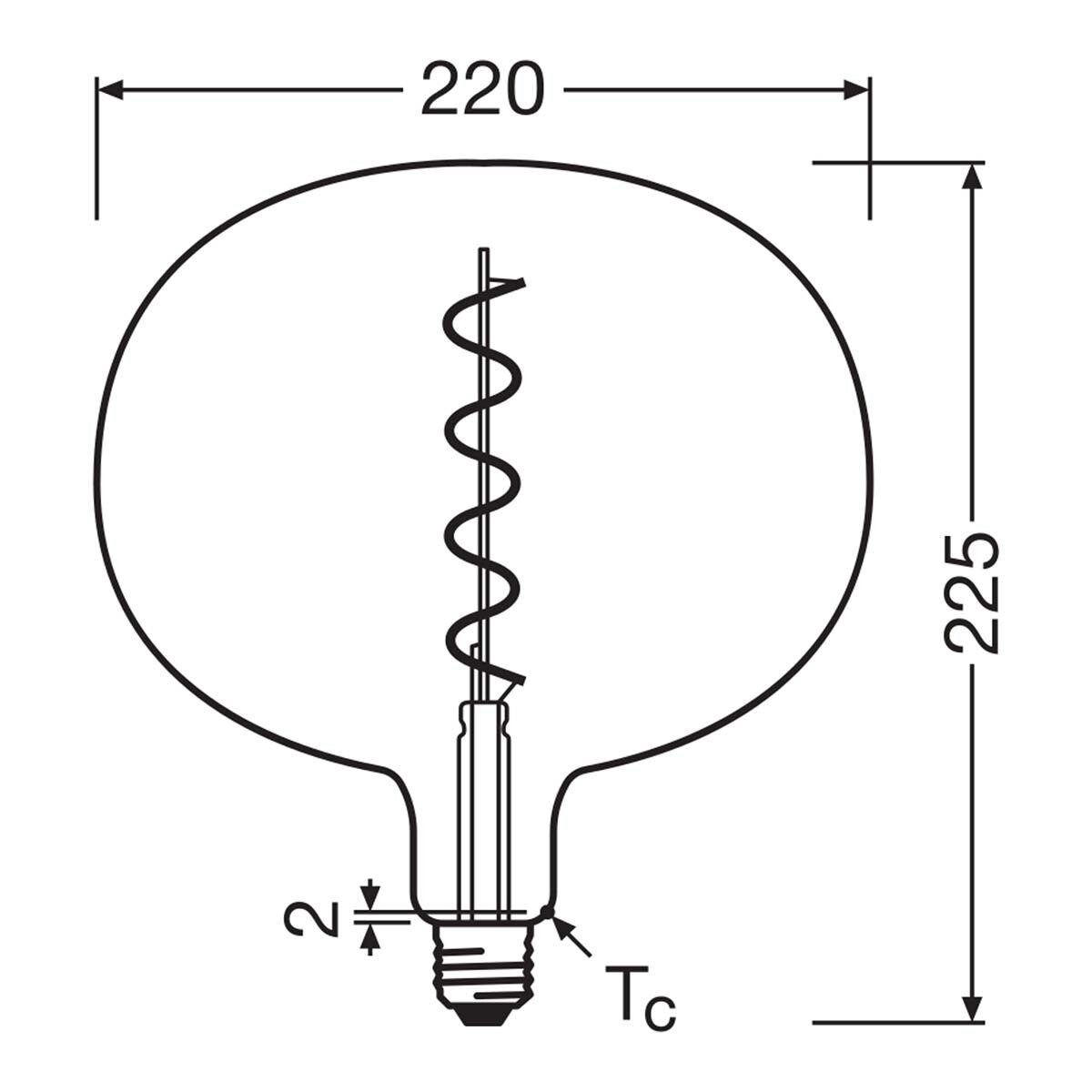 Bombilla LED 4.5W 1800K E27 Globo Ahumado Ahumado-3