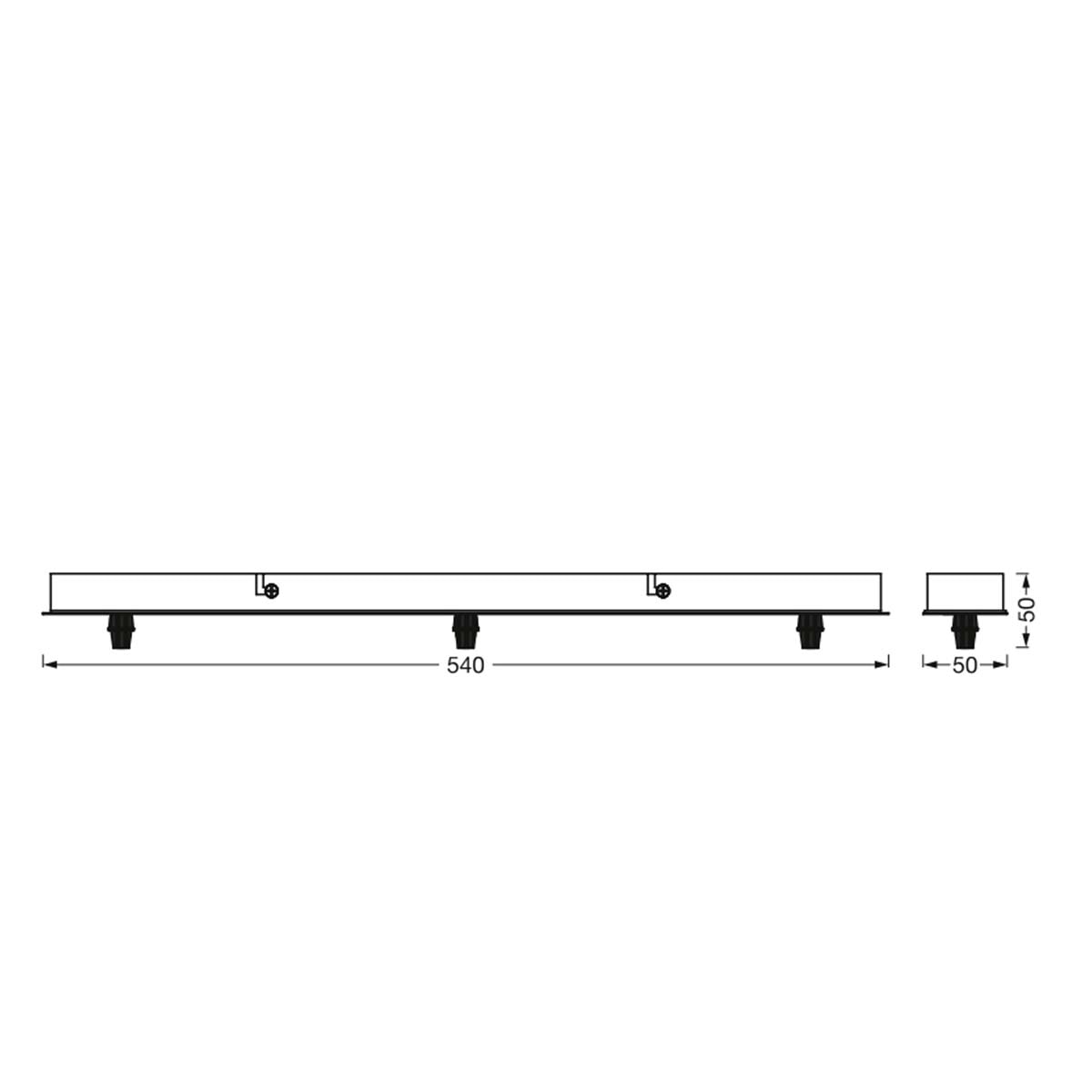 Pêndulo Linear Triplo com Dossel Vintage de 1906 Preto-3