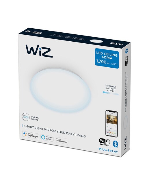 Candeeiro de Teto LED Wiz 4000 K - 17 W Branco-5