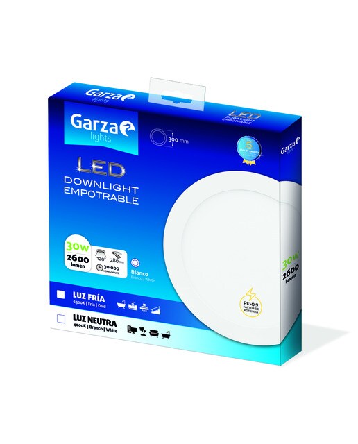 Downlight LED redonda de Encastre 30 W 2600 lm Luz fria (>= 5000 K).-2