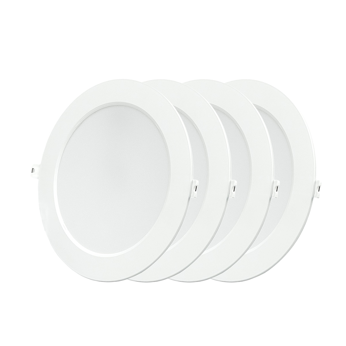 Imagen 0 de Pack 4 Downlight Empotrable Circular Extraplano 18W 1950 lm 4000K