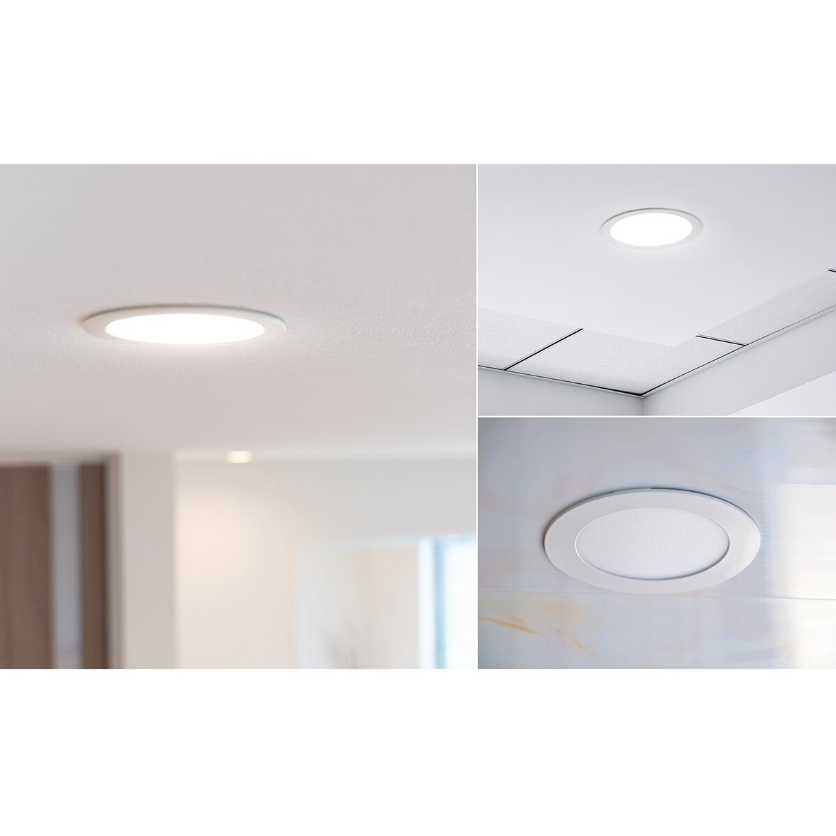 Downlight Empotrar Circular Acrílico GARZA 660lm 65K Ø120 Blanco-3