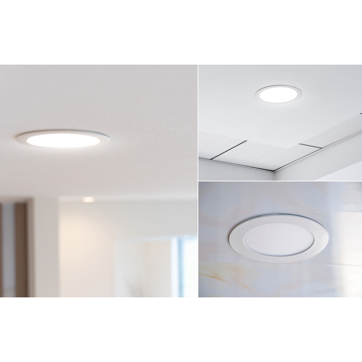 Downlight Empotrable Circular Acrílico GARZA 1200lm 12W 40K Ø170 Blanco Blanco-3