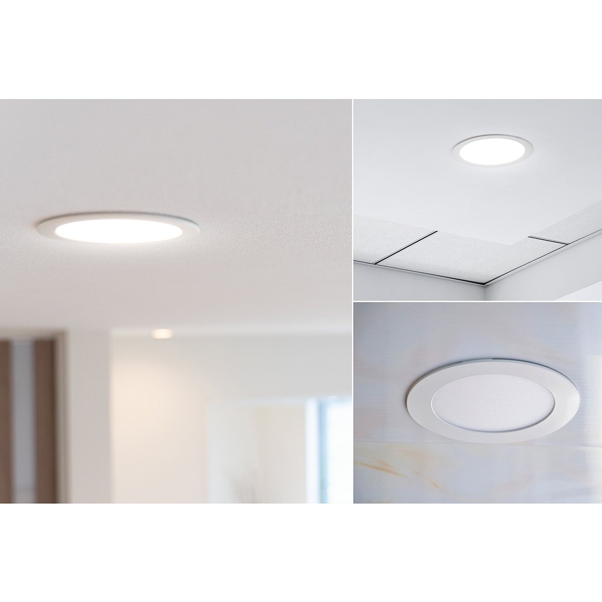 Downlight Empotrable Circular Acrílico GARZA 1950lm 18W 40K Ø220 Blanco Blanco-2