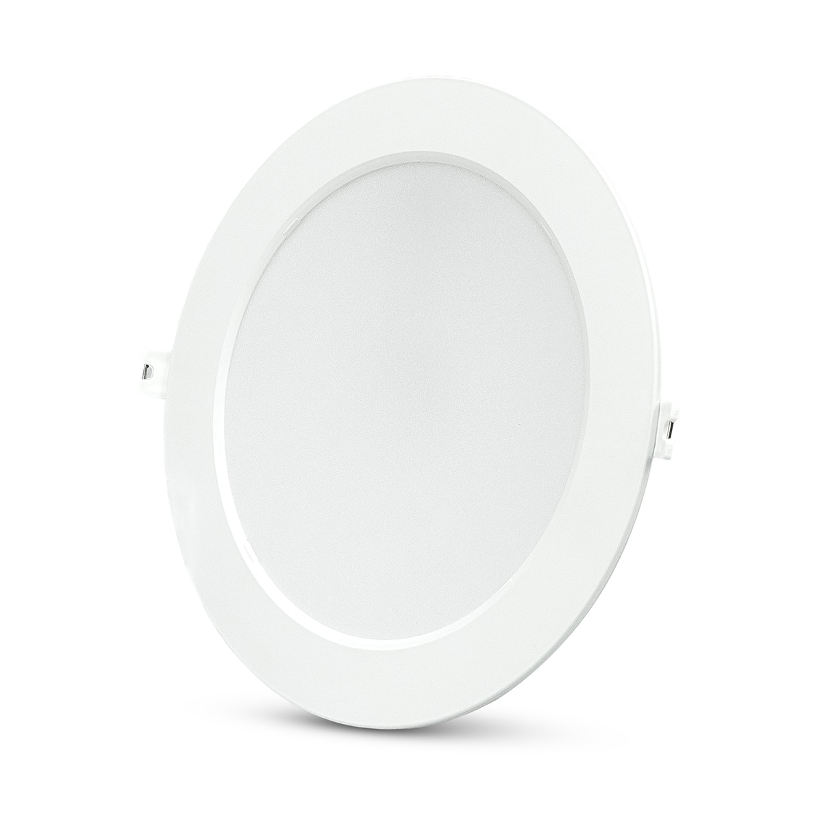 Imagen 0 de Downlight empotrable circular blanco acrílico GARZA extraplano 18W 1950LM 4000K. Pack 1+1