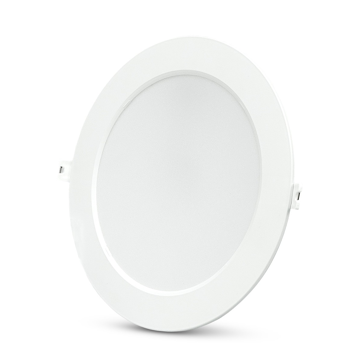 Imagen 0 de Downlight empotrable circular blanco acrílico GARZA  extraplano 18W 1950LM 6500K. Pack 1+1