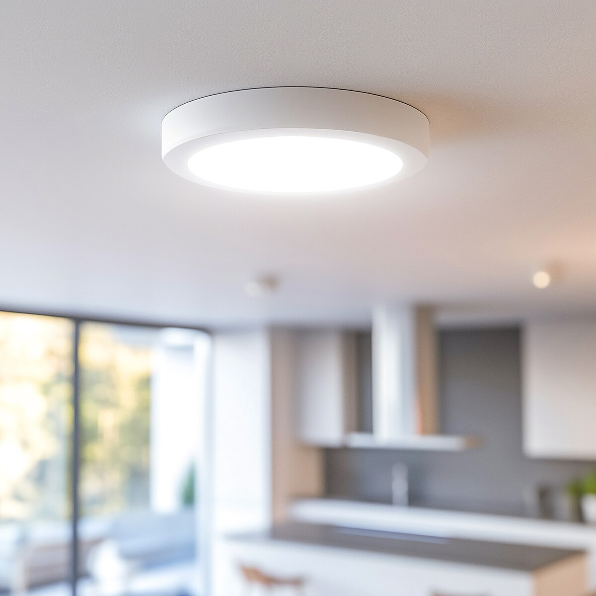 Downlight de Superficie Circular Acrílico GARZA 2500lm 24W 40K Ø290 Blanco Blanco-3