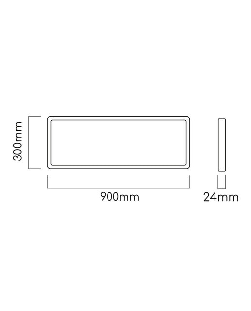 Panel LED Superficie Rectangular 45 W 5400 lm Metal-6