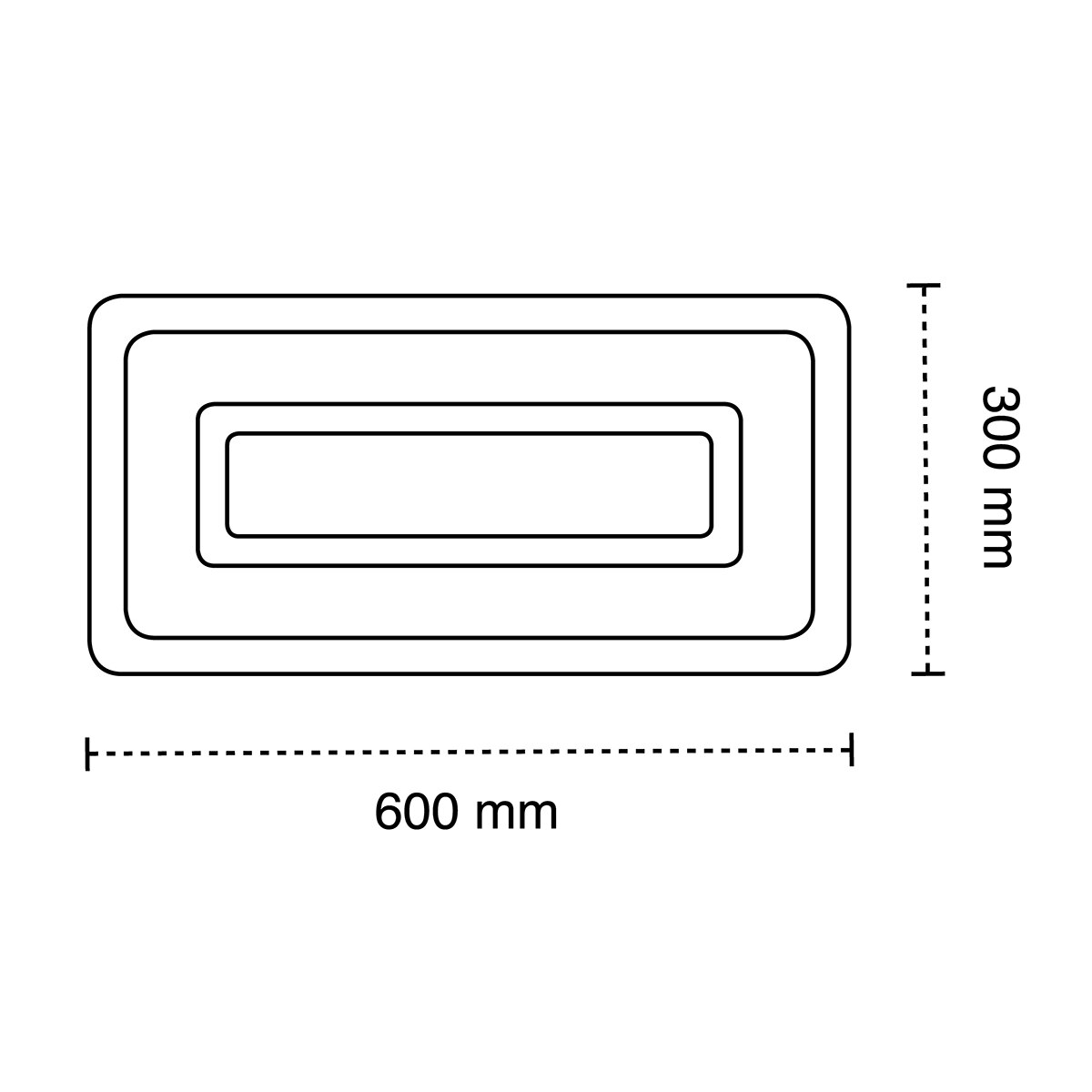 Panel Smart LED Cryn 600 x 300 mm 102W 3CCT Regulable Blanco-4