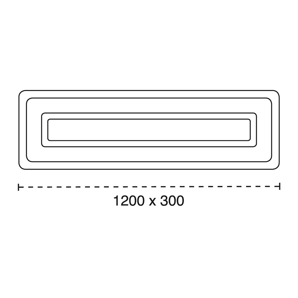 Panel Smart LED Cryn 1200 x 300 mm 160W 3CCT Regulable Blanco-6