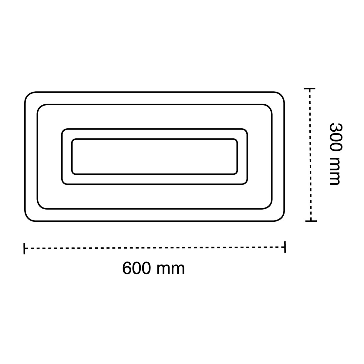 Panel LED Cryn 56W 4000K 4200 lm 600 x 300 mm Blanco-3