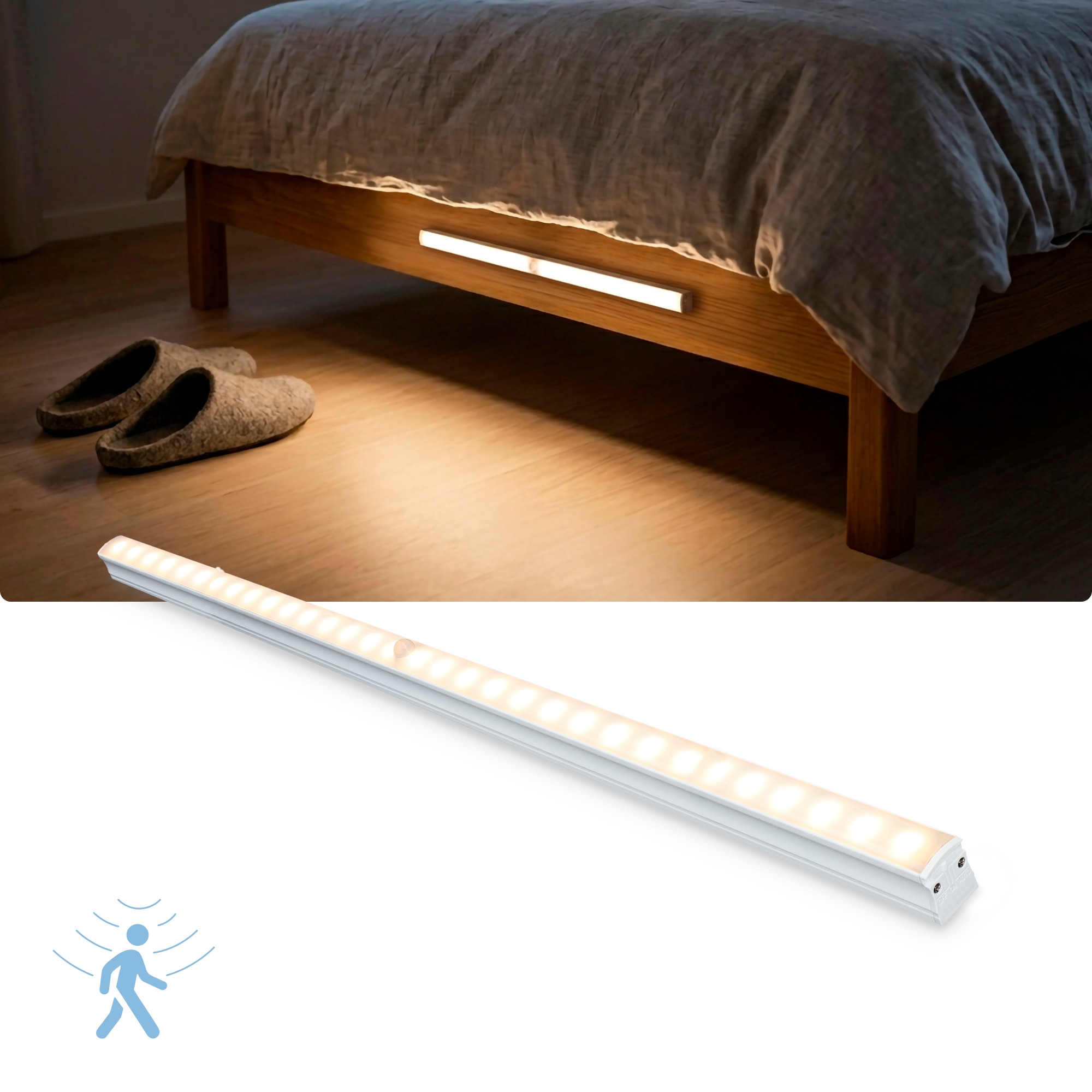 Imagen 0 de Luz LED Grace KSIX, 55 cm, Sensor inteligente, 120lm, 32 LEDs, Pilas