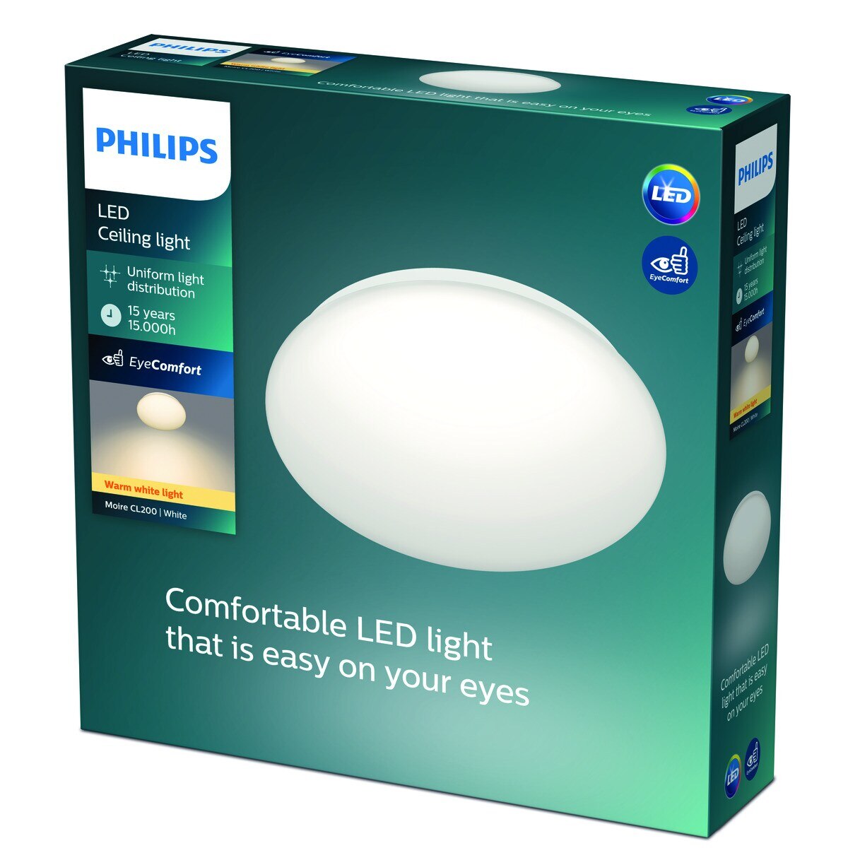 Plafón LED redondo Moire 10W 850lm 3000K Blanco-2