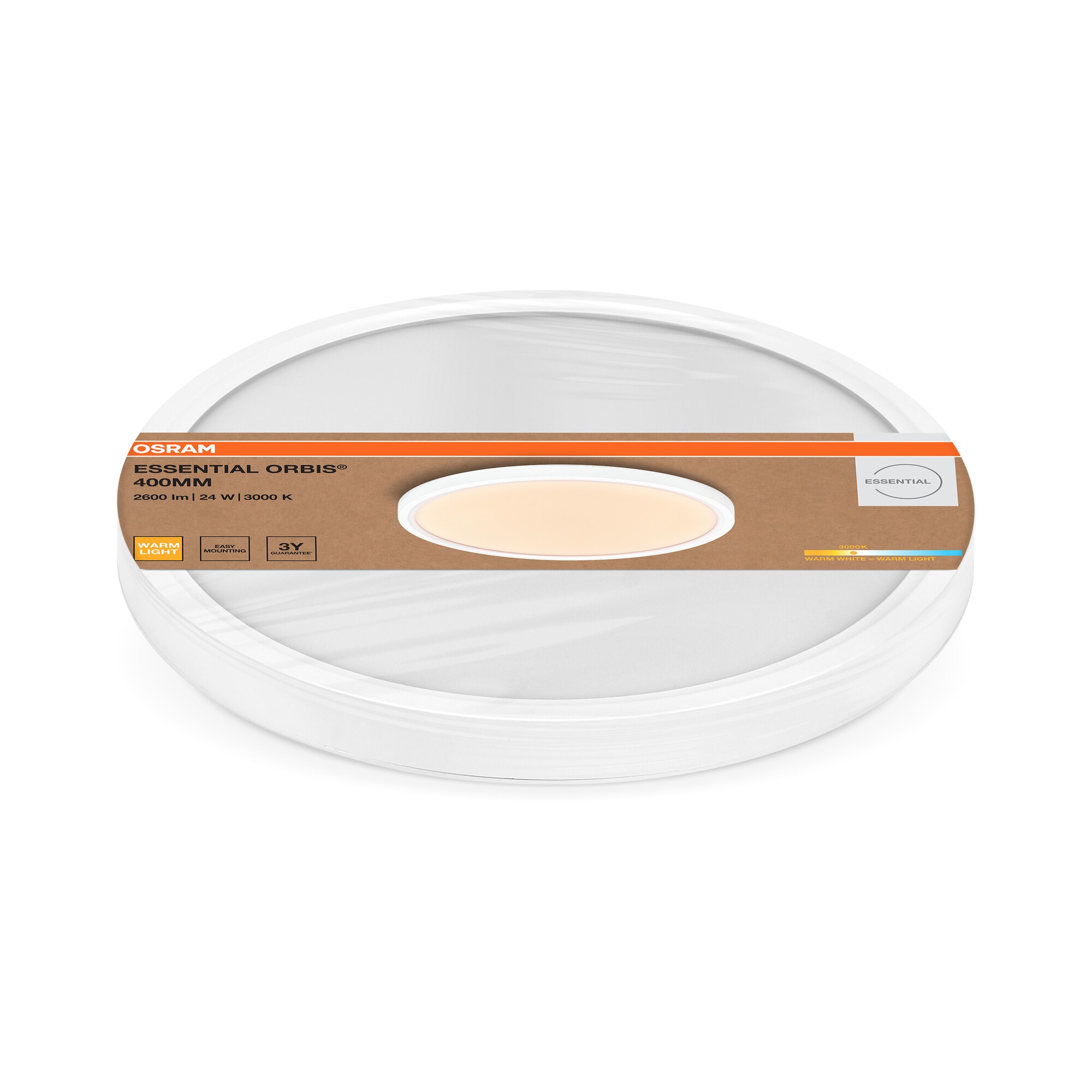 Plafon LED 24 W 3000 K 40 cm Branco-2
