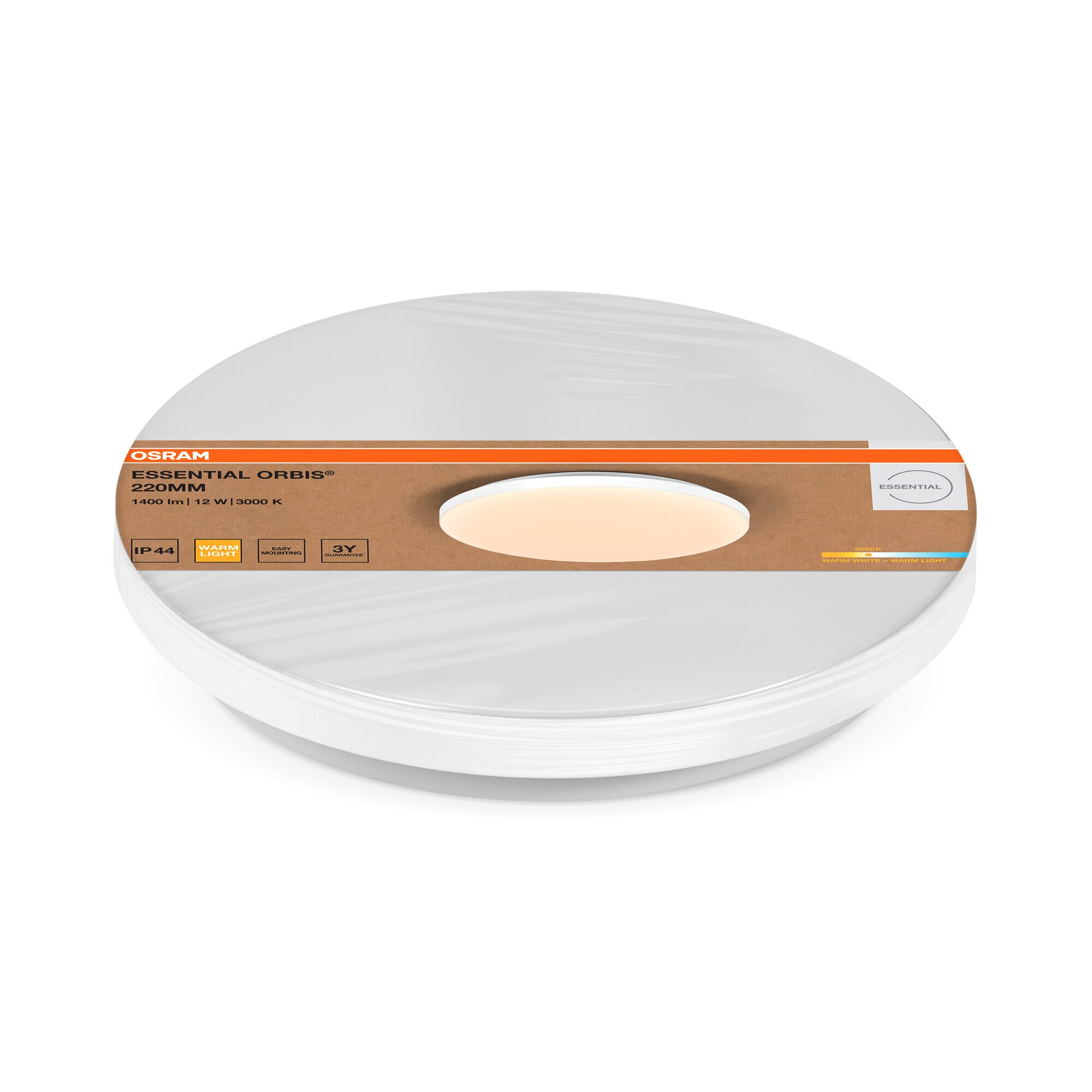 Plafon LED 12 W 3000 K 22 cm Branco-2