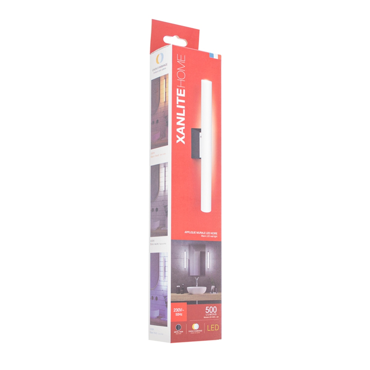 Aplique led negro s14 450 lúmenes Xanlite Negro-2