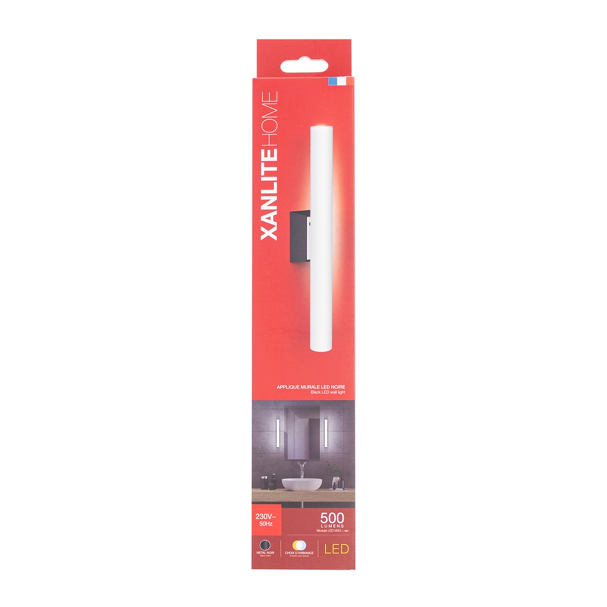 Aplique led negro s14 450 lúmenes Xanlite Negro-3