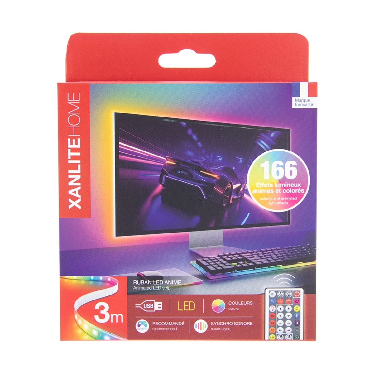 Tira de Luz LED RGB Digital 3 m Multicolor-3