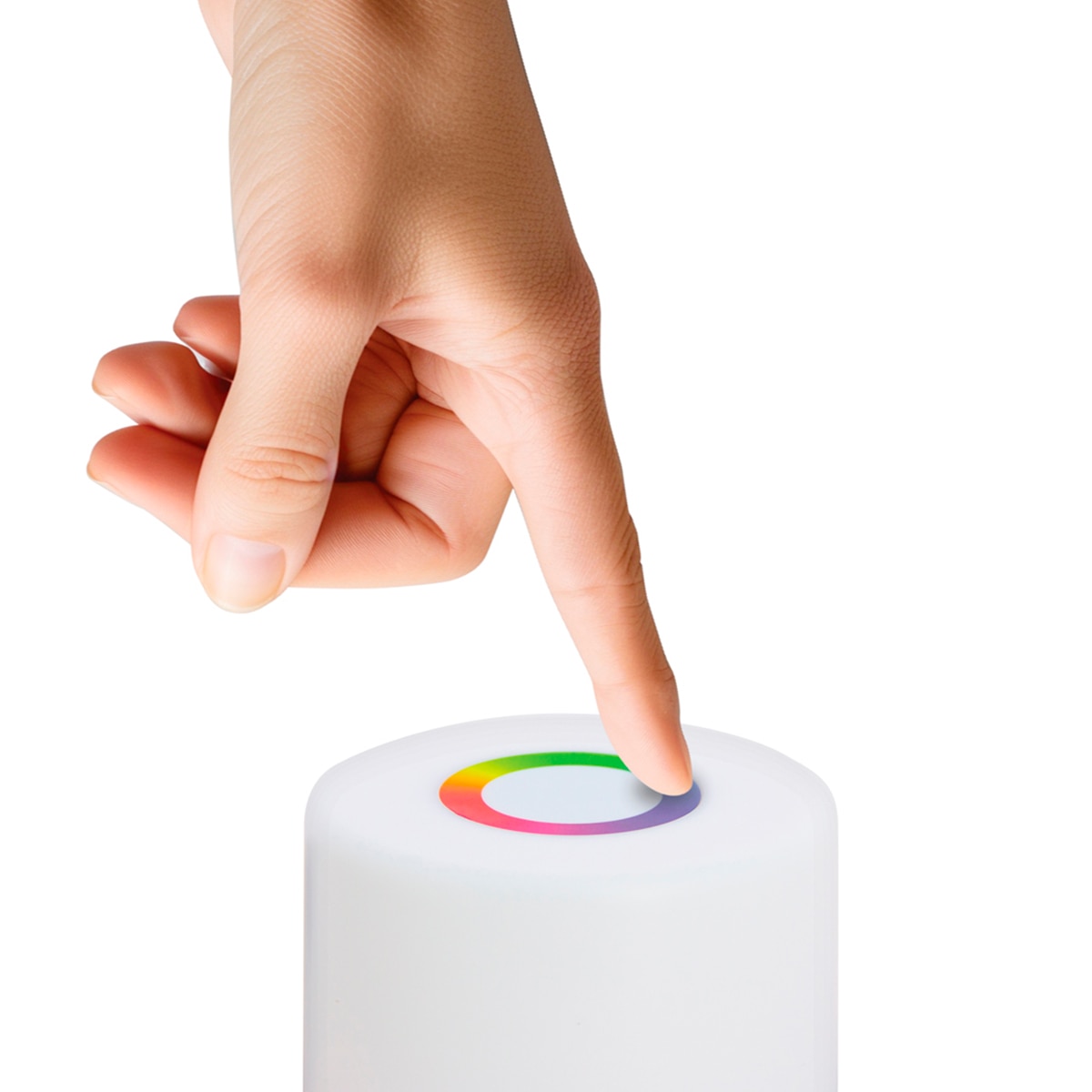 Lámpara de Mesa RGB Recargable Blanco-9