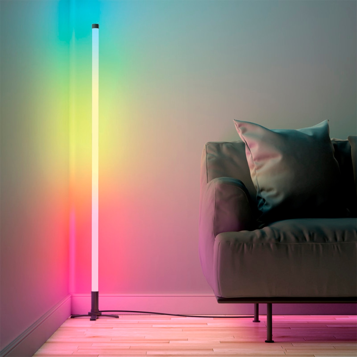 Tubo LED Gaming RGB 130 cm Blanco-3