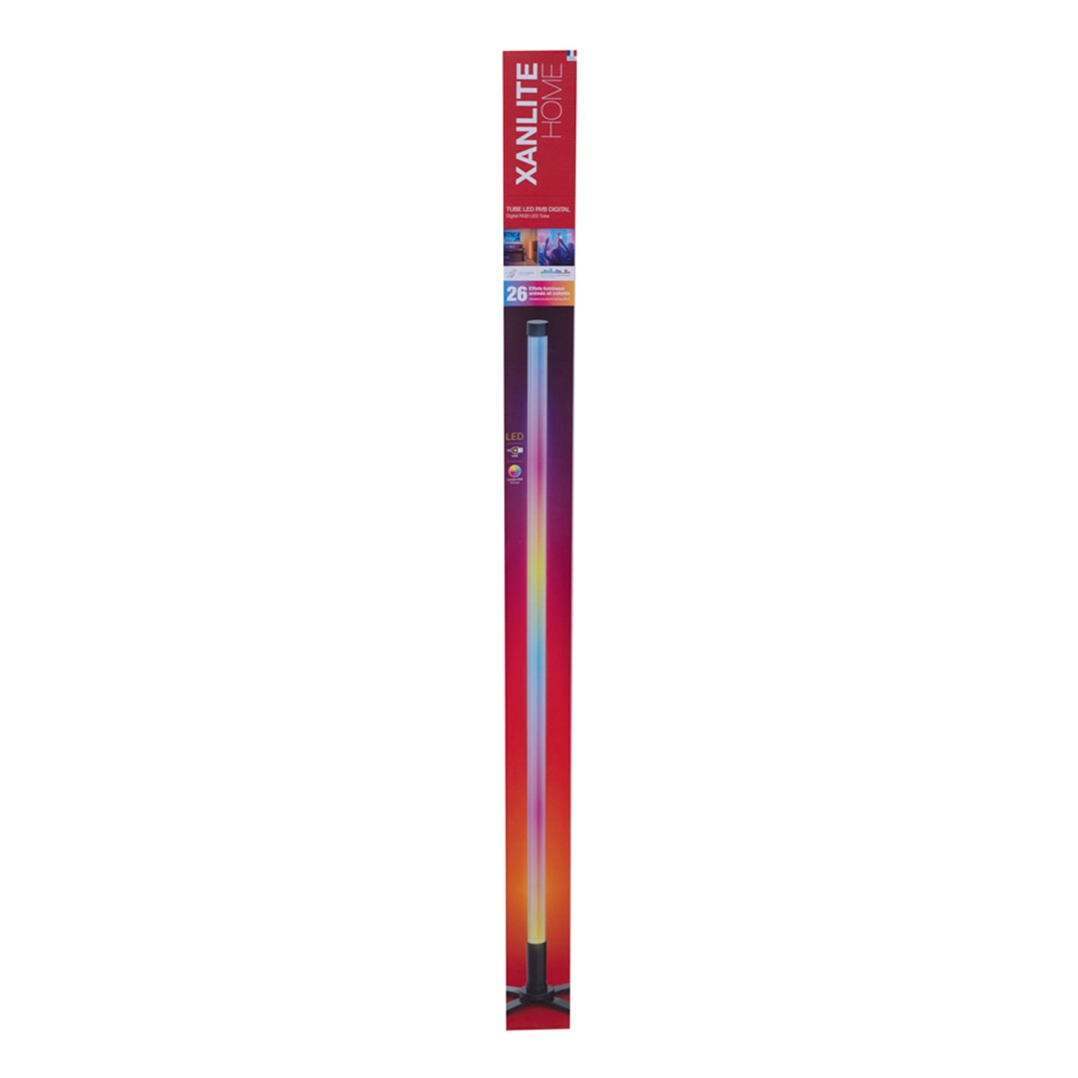 Tubo LED Gaming RGB 130 cm Blanco-5