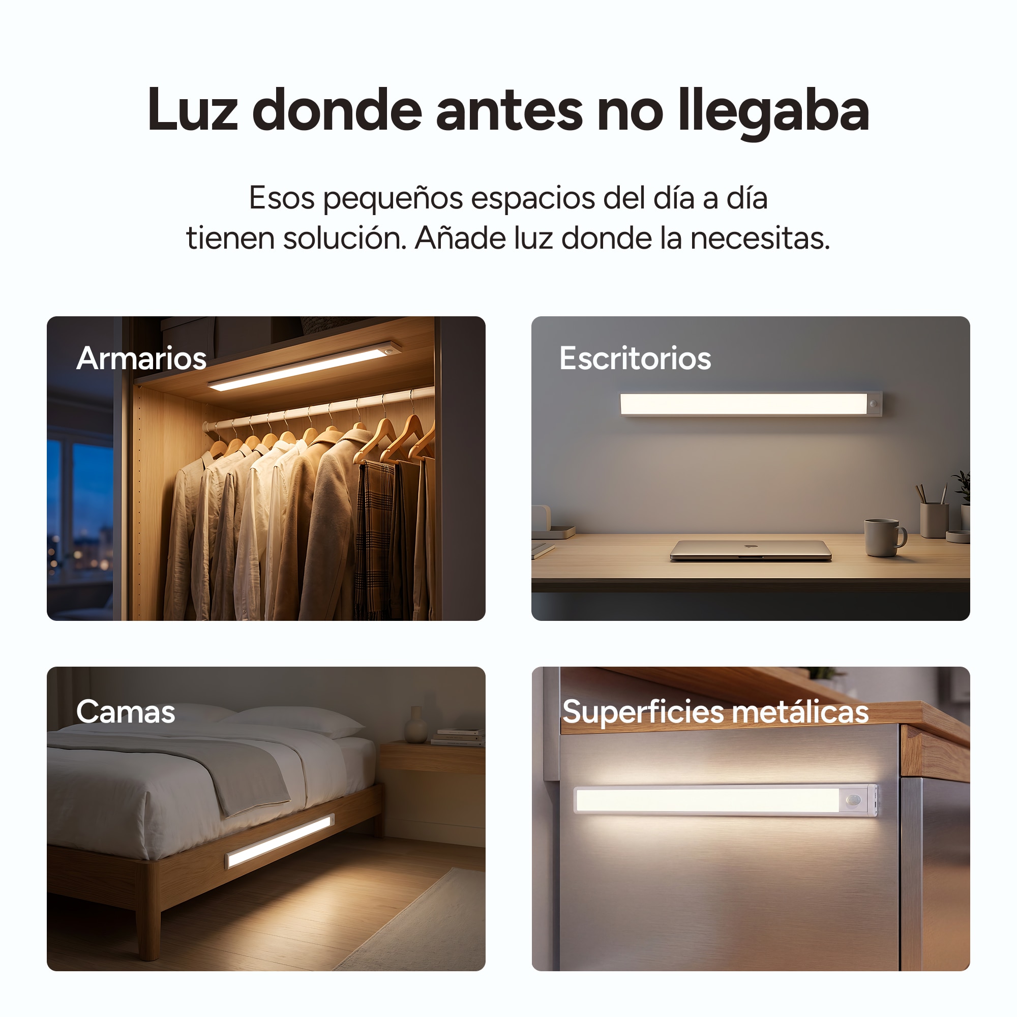 Luz Led con Sensor Recargable 60 cm 8