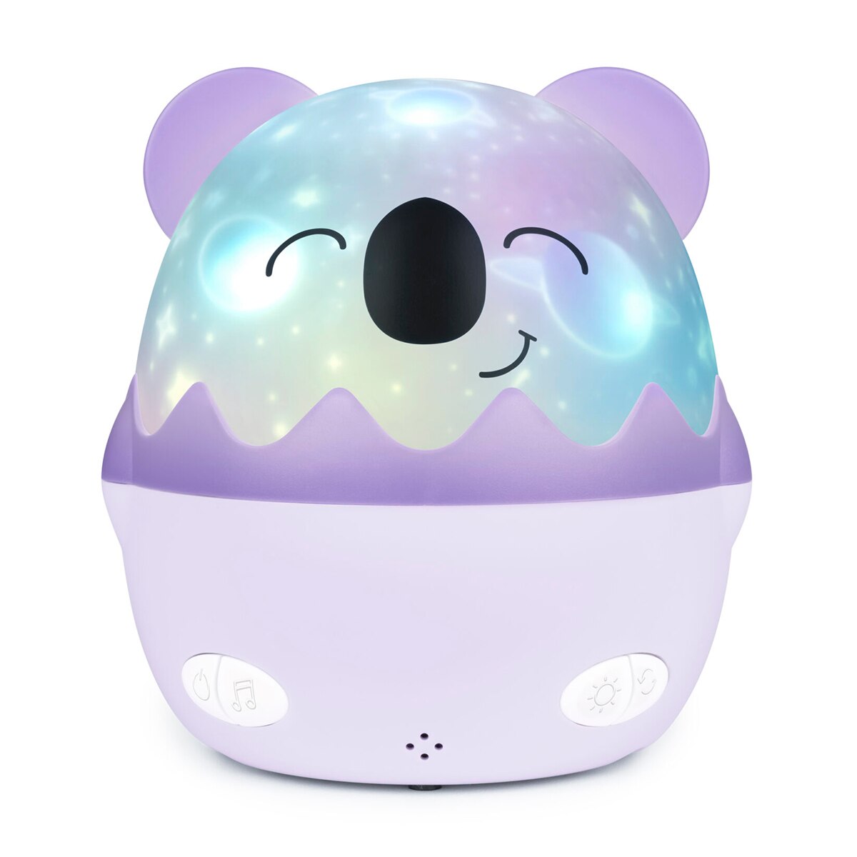 Luz nocturna infantil con proyector Koala Violeta-2