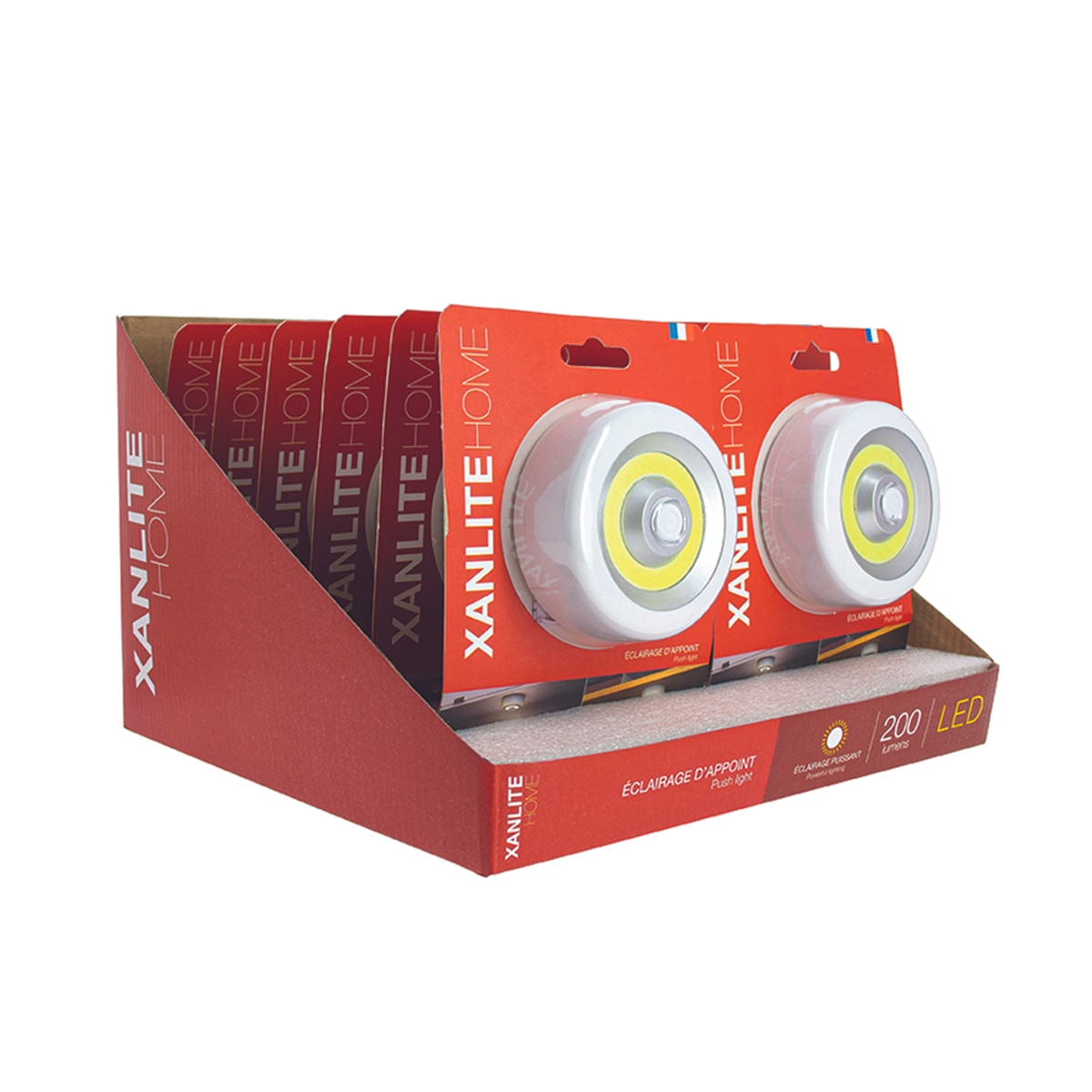 Luz sensor movimiento 200 lm, incluye pilas, Xanlite Blanco-4