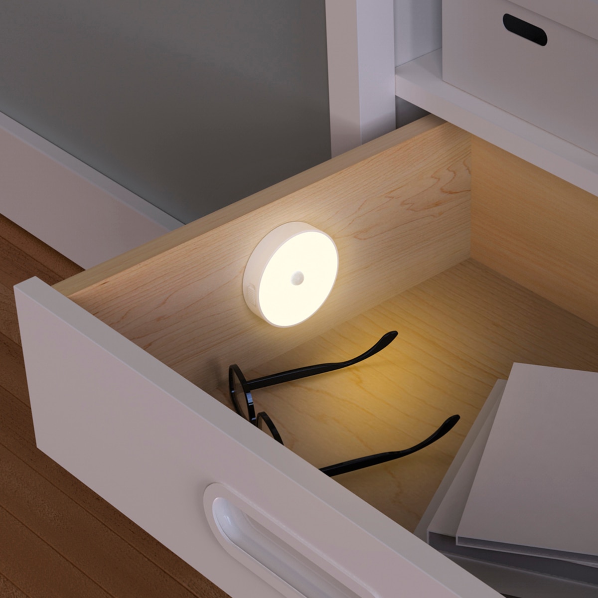 Luz sensor movimiento recargable 50lm Blanco-4