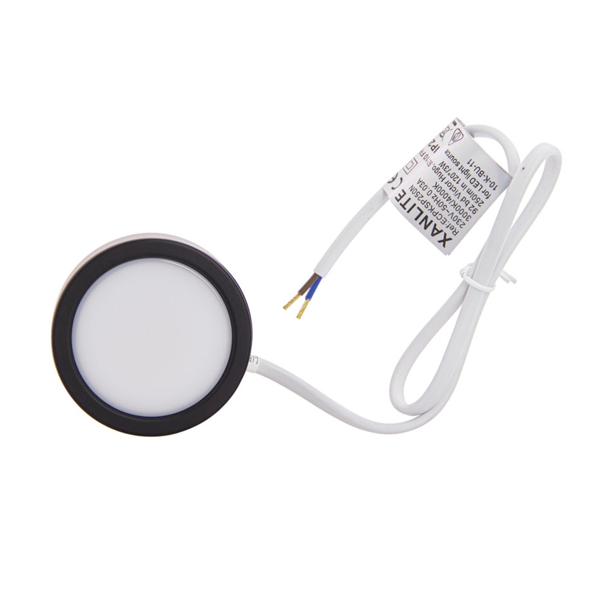 Foco led negro para muebles ip44 Xanlite Negro-5