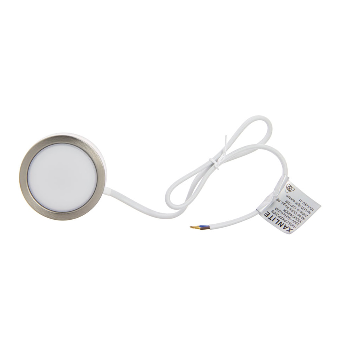 Foco led acero cepillado muebles ip44 Xanlite Acero-5