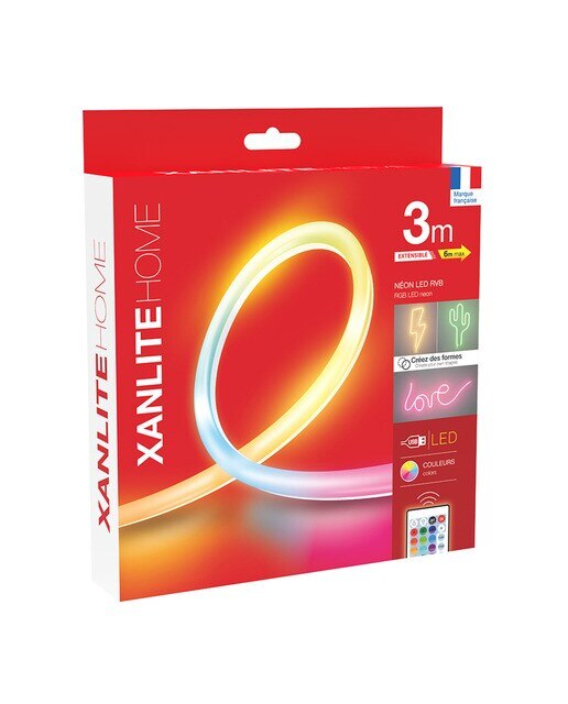 Kit Tira Led RGB Neón 3 m con carga USB Multicolor-5
