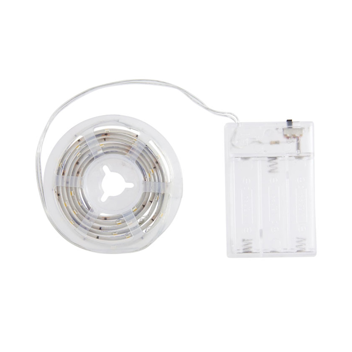 Tira de luz led blanca de 1m, 150 lúmenes, pilas incluidas (3x aa), Xanlite Blanco-7
