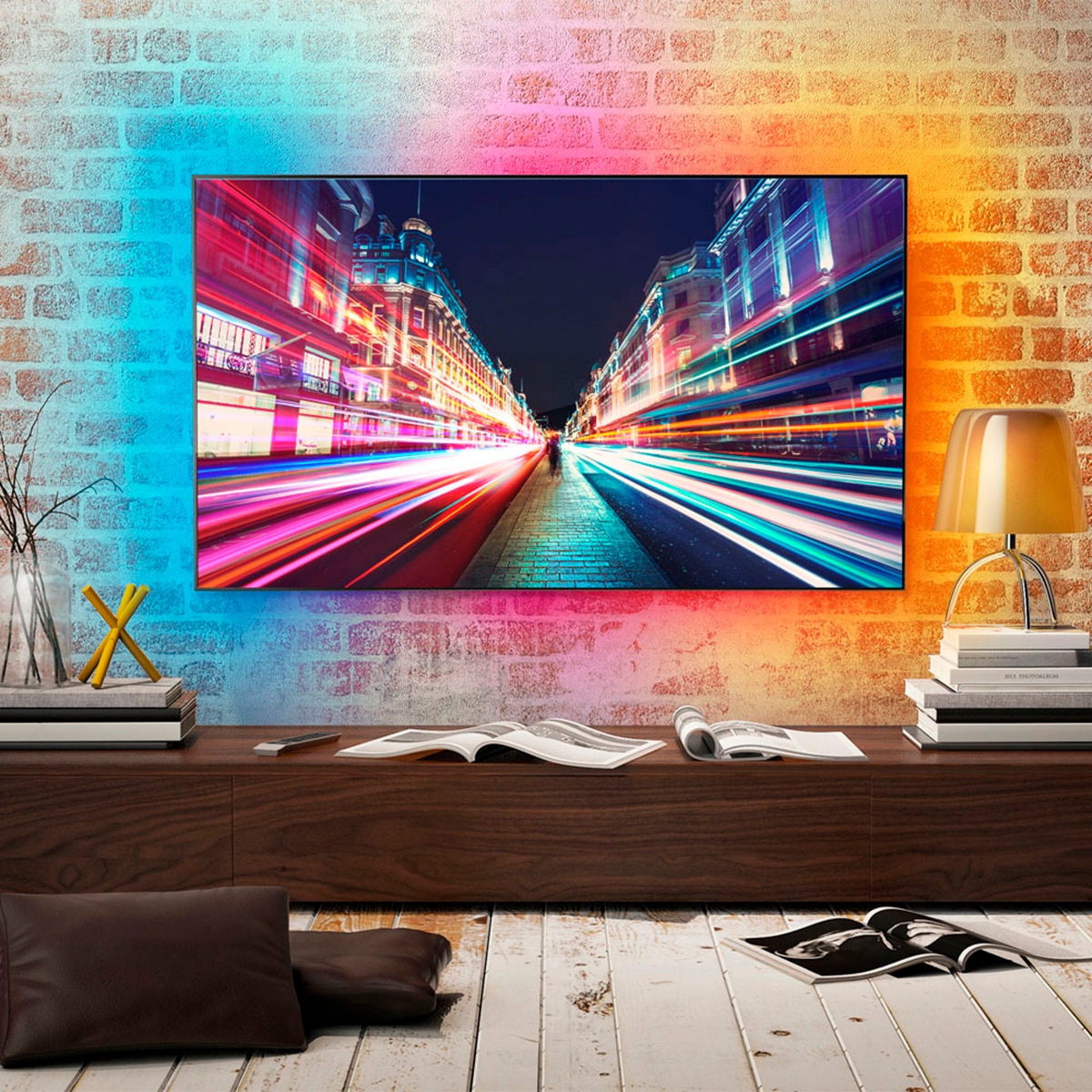 Tira led rgb 2 metros con usb y mando a distancia incluido Xanlite Blanco-2
