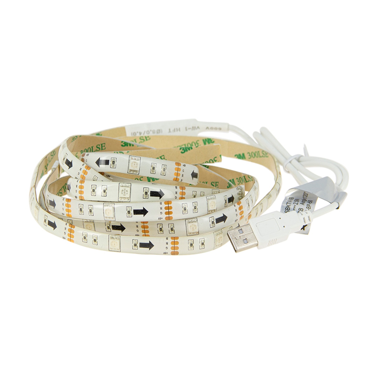 Tira led rgb 2 metros con usb y mando a distancia incluido Xanlite Blanco-6