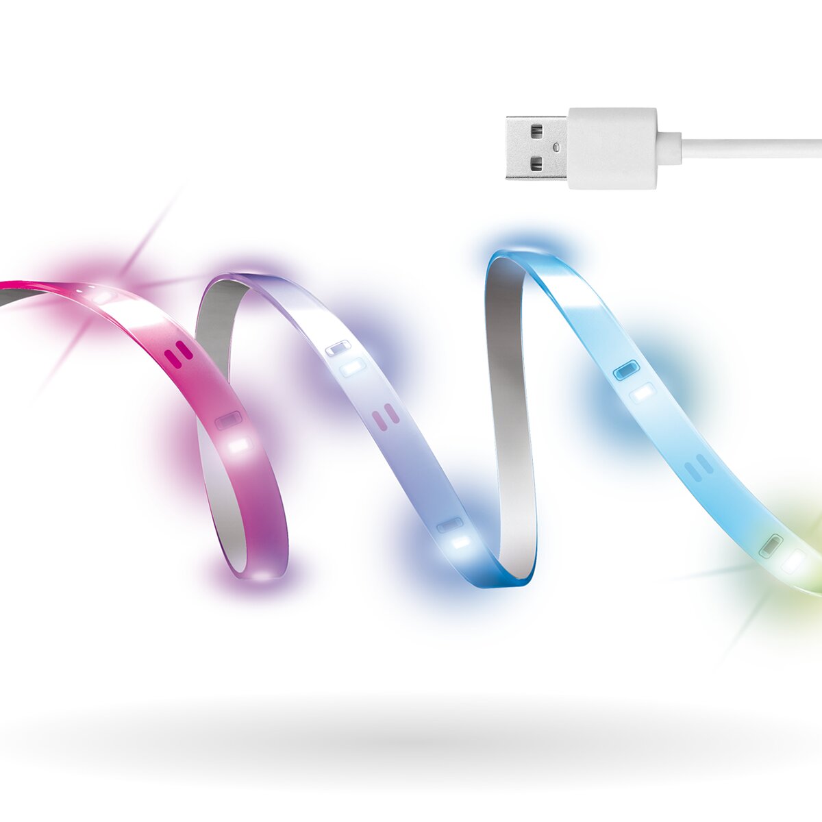 Imagen 0 de Tira led usb 5 m rgb Xanlite